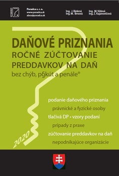 obálka: Daňové priznania 2020 ročné zúčtovanie preddavkov na daň