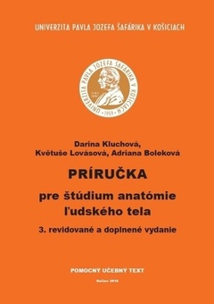 obálka: Príručka pre štúdium anatómie ľudského tela, 3. revidované a doplnené vydanie