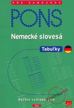 obálka: Nemecké slovesá - PONS - tabuľky