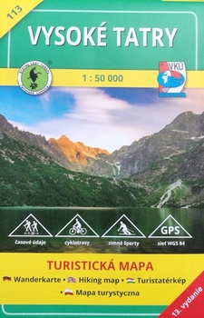 obálka: TM 113 Vysoké Tatry mapa  1:50000