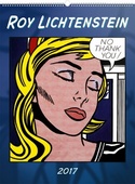 obálka: Roy Lichtenstein - nástěnný kalendář 2017