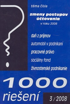 obálka: 1000 riešení 3/2008