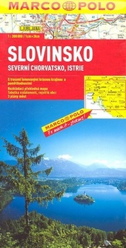 obálka: Slovinsko, Severné Chorvátsko, Istria 1:300 000 automapa