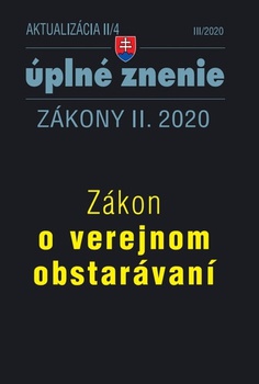 obálka: Aktualizácia II/4 – Zákon o verejnom obstarávaní