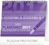 obálka: Plánovací kalendár s citátmi - stolní kalendár 2017