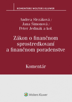 obálka: Zákon o finančnom sprostredkovaní a finančnom poradenstve - komentár