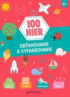 obálka: 100 hier, Vyfarbovanie a spájanie 2+