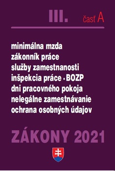 obálka: Zákony III-A /2021