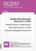 obálka: PMPP 8/2021 Novela Zákonníka práce účinná od 1.3.2021