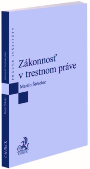 obálka: Zákonnosť v trestnom práve