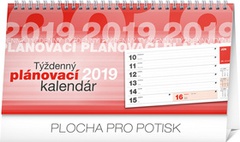 obálka: Týždenný plánovací kalendár - stolový kalendár 2019