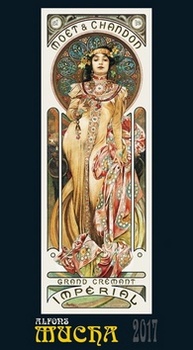 obálka: Alfons Mucha 2017 - nástěnný kalendář