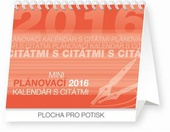 obálka: Plánovací kalendár s citátmi - stolní kalendář 2016