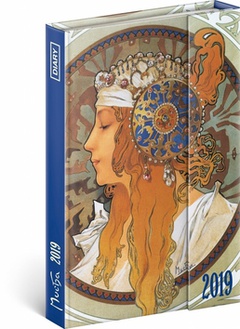 obálka: Týdenní magnetický diář Alfons Mucha 201