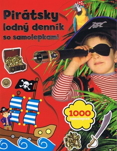 obálka: Pirátsky lodný denník so samolepkami