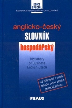 obálka: Anglicko-český slovník hospodářský