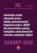 obálka: ZÁKONY 2020 III/A - Zákonník práce - úplné znenie k 1.1.2020