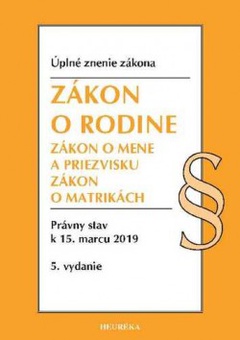 obálka: Zákon o rodine