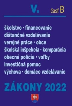 obálka: Zákony 2022 V/B - Školstvo, Obce