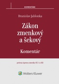 obálka: Zákon zmenkový a šekový - komentár