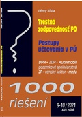 obálka: 1000 riešení 9-10/2021 – Trestná zodpovednosť právnických osôb