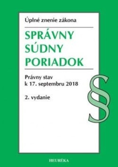 obálka: Správny súdny poriadok. Právny stav k 17. septembru 2018, 2. vydanie