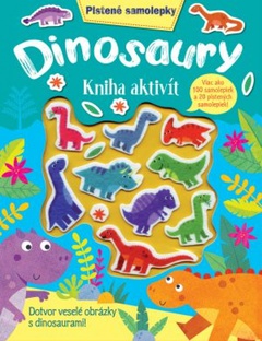 obálka: Dinosaury kniha aktivít - Plstené samolepky