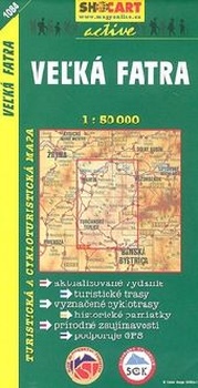 obálka: Turistická mapa SHOCart Slovensko 1084 Velká Fatra 1:50 000 