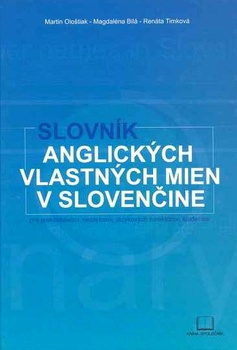 obálka: Slovník anglických vlastných mien v slovenčine