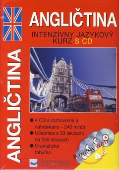 obálka: Angličtina - intenzívny jazykový kurz s CD