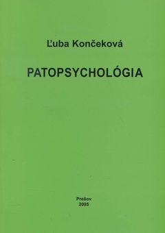 obálka: Patopsychológia