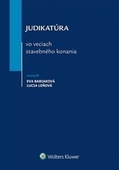 obálka: Judikatúra vo veciach stavebného konania