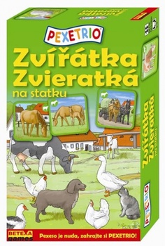 obálka: Pexetrio - Zvířátka na statku (SK+CZ)