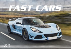 obálka: Fast cars 2019 - nástěnný kalendář