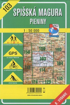 obálka: TM Spišská Magura - Pieniny 1:50 000