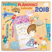 obálka: Rodinný plánovací - nástěnný kalendář 2018