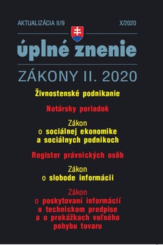 obálka: Aktualizácia II/9 2020 –Legalizácia príjmov z trestnej činnosti