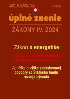 obálka: Atualizácia IV/2 2024 Zákon o energetike