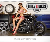 obálka: Girls & Bikes – Jim Gi- nástěnný kalendář 2019