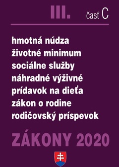 obálka: Zákony 2020/III. časť C