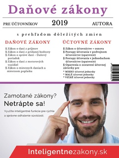 obálka: Daňové zákony 2019 pre účtovníkov