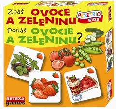 obálka: Pexetrio Kids - Znáš ovoce a zeleninu? (SK+CZ)