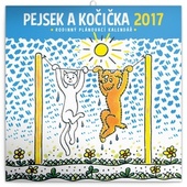 obálka: Pejsek a kočička - nástěnný kalendář 2017