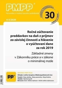 obálka: Personálny a mzdový poradca podnikateľa 4-5/2020