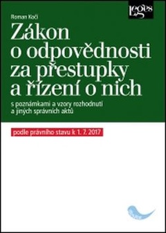 obálka: Zákon o odpovědnosti za přestupky a řízení o nich