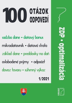 obálka: 100 otázok • odpovedí - ZDP • optimalizácia