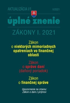 obálka: Aktualizácia I. 2021