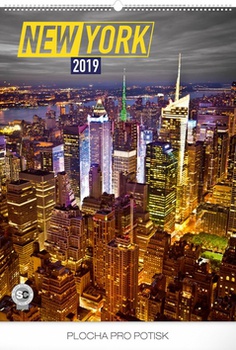 obálka: New York 2019, 48 x 64- nástěnný kalendář 2019