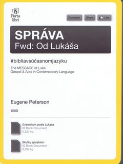 obálka: Správa od Lukáša/The Message of Luke