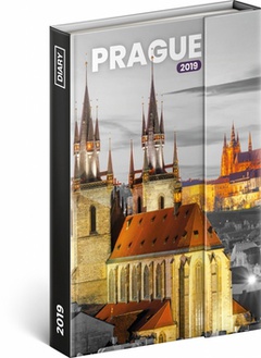 obálka: Týdenní magnetický diář Praha 2019, 10,5